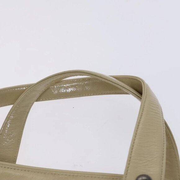 BURBERRY Blue Label Tote Bag Enamel Beige Auth ti2940 - Picture 9 of 16